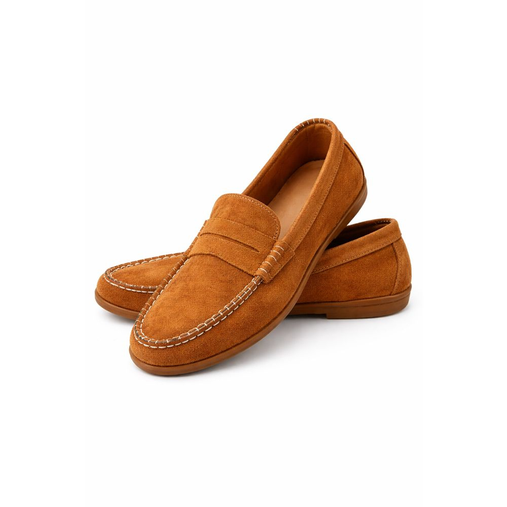 Classic Suede Penny Loafer Moccasins
